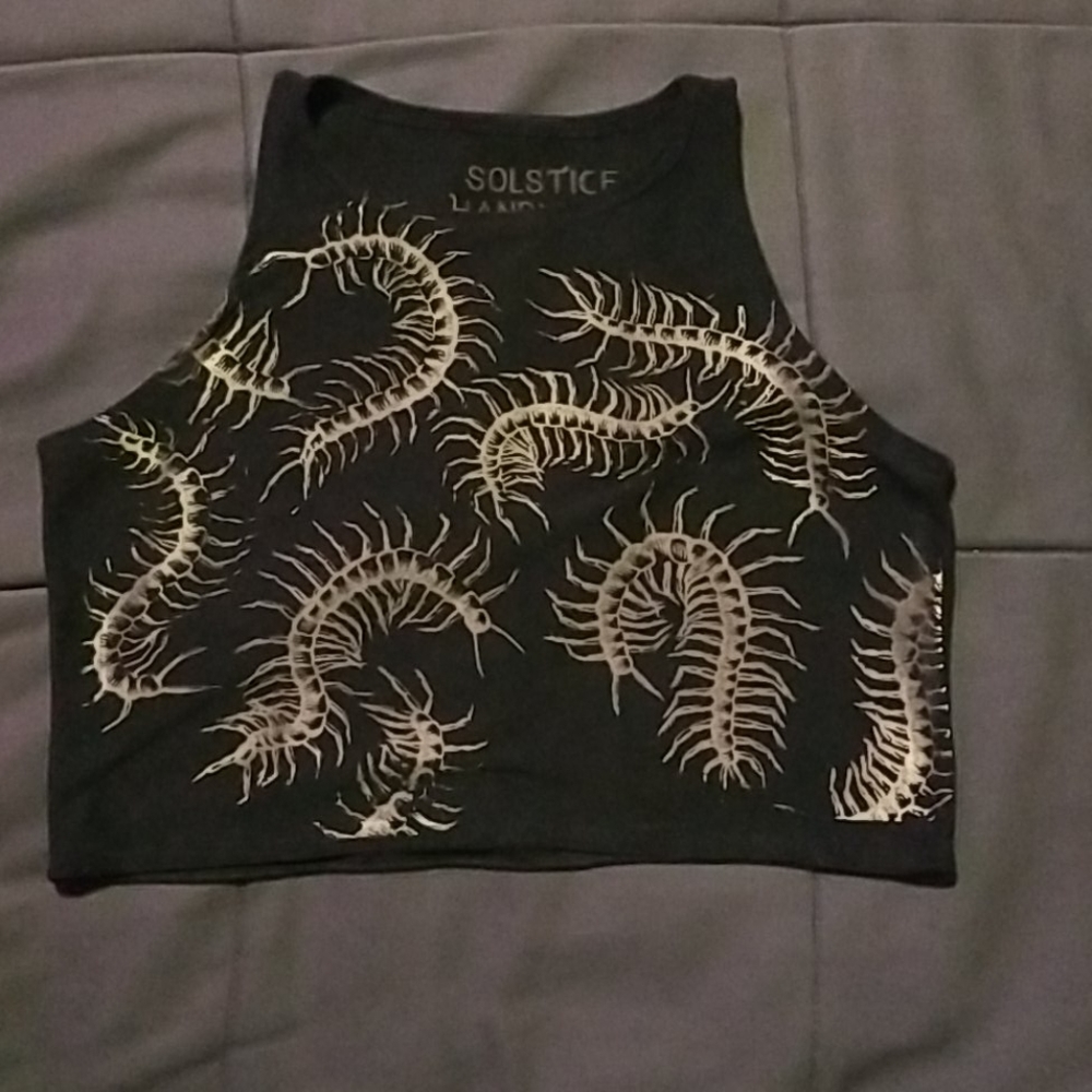 Solstice Handmade centipede crop top